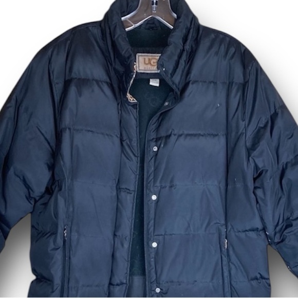 UGG Puffer Dawn/Father Long Jacket Coat In Black Size L - Picture 3 of 12